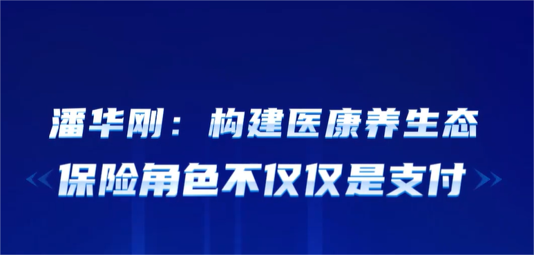 潘华刚：构建医康养生态，保险角色不仅仅是支付